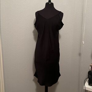 A New Day Elegant Black Slip Dress